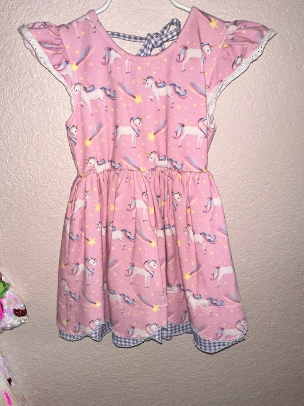 Love & Grow  Mystic Unicorn Scallop Tunic size 6